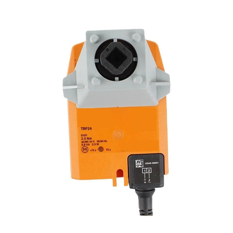 Heavy Duty 24 Volt Rotary Actuator For Ball Valves With Strong Two Point Five Nm Torque Plug And Play Open Close Electric Controller smooth operator front view.