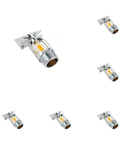 6 Pack Fire Sprinkler Heads 1/2 Inch Pipe Thread Copper Alloy Automatic Sprayer 135F Quick Response Ceiling Mount Design