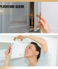 Person installing Coffee Tone Antique Brass Cabinet Pulls Set, 12 Pack 6.1 Inch Alloy Drawer Handles on kitchen cupboard.