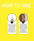 Instructions for applying Graphite Lock Lubricant Powder 8g Two Pack For Lock Cylinders Keys Padlocks U Locks And Doors.
