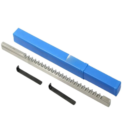 Push Type 6mm C1 Keyway Broach For CNC Router And Metalworking, Pro Grade High Speed Steel Cutter with components