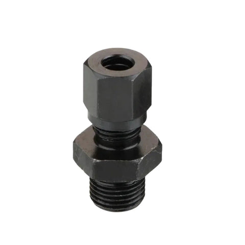 Solid Heavy Duty Hydraulic Carbon Steel Straight Pipe Joint With Metric Thread Connections M10 Thru M22 Size For Caliber 6 Up To 16mm Push On Install That Works Hella Well On Your Machinery And Keeps Things Locked Down Securely For Hard Use black steel fitting