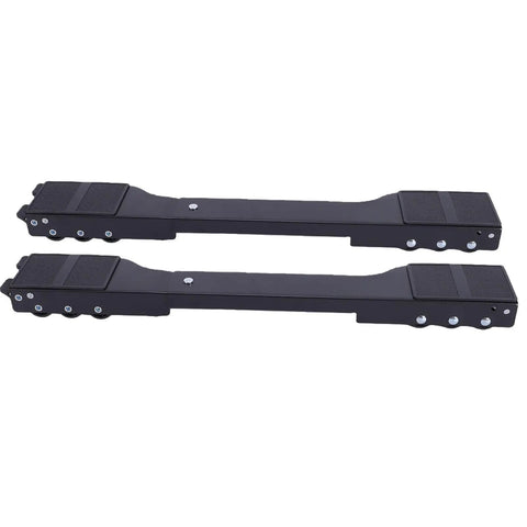 Heavy Duty Appliance Roller with Extendable Width and Height Adjustable Design on sturdy metal dolly with black wheels