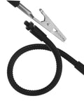 Close-up of flexible gooseneck arm with rotating alligator clip from Five Piece Third Hand Soldering Tool Set for PCB repair.