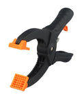 Ratcheting Hand Clamps Set With Quick Release Grip, 6 Inch And 8 Inch Jaw Openings, Heavy Duty Clamps For Woodworking And Carpentry, Pro Grade Build For Studio And Shop Projects, Strong Secure Grip, Easy One Hand Operation, Black And Orange, black and orange clamp with quick release grip