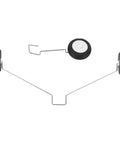RC Airplane Landing Gear Wheels Set For Toys And DIY RC Aircraft, Front 46mm And Rear 105mm Wheels, 17mm Wheel Diameter