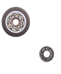 Fixed TPR Rubber Caster Wheels Low Profile Non Swivel Design, large and small wheels, designed for smooth, quiet movement.