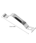 Rock Solid Metal Push Button Spring Clip For Zero Hassle Umbrella Repair And Patio Sun Shade Replacement. Silver steel 2.5cm clip.