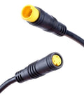 3 Pin Ebike Extension Cable Waterproof Ip66 Connector For Electric Bike Scooter, Extends Throttle Brake Pas Sensor Display Easily With Stable Signal black