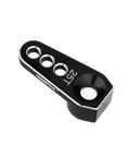25T 6mm Spline Gear Servo Arm Horn For TRX4M Stock Servos And 25T Gear Micro Servos, High Torque Aluminum Upgrade For 1/18 RC Crawlers, CNC Machined Aluminum Alloy, Built Tough And Lightweight Servo Accessory, black