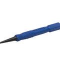 Pro Nail Set Kit Three Piece Finish Nail Set With Countersink Tips And Knurled Grip in blue, side view.