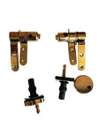 Gold hinges from Stainless Steel Toilet Seat With Slow Close Quick Release Hinge Keeps It Quiet No Slam Soft Close Durable Solid Wood Resin Lid