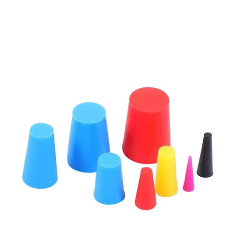 Bulk 200 Piece Silicone Rubber Tapered Plugs For Powder Coating And Metal Finishing Stopper Tool Kit High Heat Resistant Durable Sealing Caps Plug Set, assorted sizes