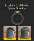 Comparison of 20x4 Fat Bike Tire With Beefed Up Armor Protector And Inner Tube For E Bikes; pure tire vs armored version image