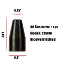 Gasless MIG Welder Nozzle Kit With Diffusers And 0.030 Contact Tips For Flux Core Use Replacement Nozzle 226190 Diffuser 169-716 Compatible With Miller Millermatic Welder 135 140 175 211 Gun M10/M15 Hobart Handler black no gas nozzle, 1.45 x 0.8 in