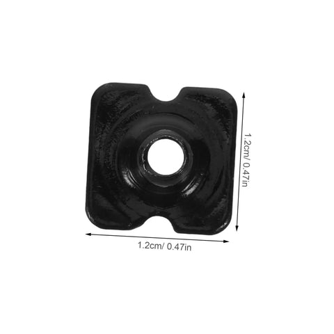 Black Football Backplate Screws Set Metal Hardware For Secure Shoulder Pad Mounts Quick Assembly For Football Gear Rugged Backplate Fasteners Game Ready Replacement Kit For Training And Games, 1.2cm