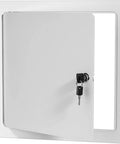 24x24 Beefy Universal Steel Flush Access Panel Door With Screwdriver Latch White Prime Coat Finish Wall Or Ceiling Mounted Access Door For Drywall Plumbing Electrical FL5000