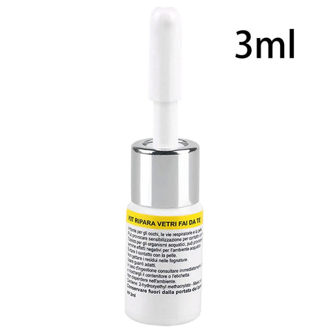 No Sweat Quick Fix Windshield Repair Kit With Nano Resin For Small Chips Bullseyes Stars And Cracks Easy To Use Windshield Repair Fluid Complete Kit for seamless finish, 3ml bottle.