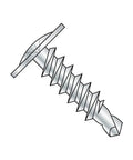 Tough As Nails Steel Self Drilling Screws With Rust Resistant Zinc Finish Broad Truss Crown Profile Heavy Duty Phillips Driver Groove Sharp Drill Nose Reliable Grip On Steel And Aluminum Jobs Done Right Pack Of One Hundred. Self drilling screw illustration showing sharp drill nose and broad truss crown.