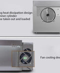 Straight Up Dope Electric Coffee Bean Roaster And Nut Roasting Machine featuring inner cylinder and cooling fan design.