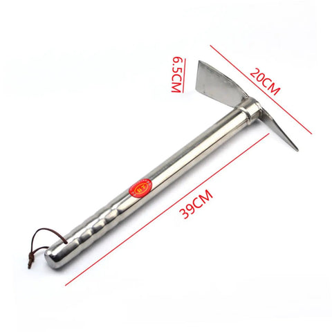 Lightweight Stainless Steel Dual Use Garden Hoe And Pickaxe With Comfortable Grip For Weeding Digging And Planting A Beast Garden Tool