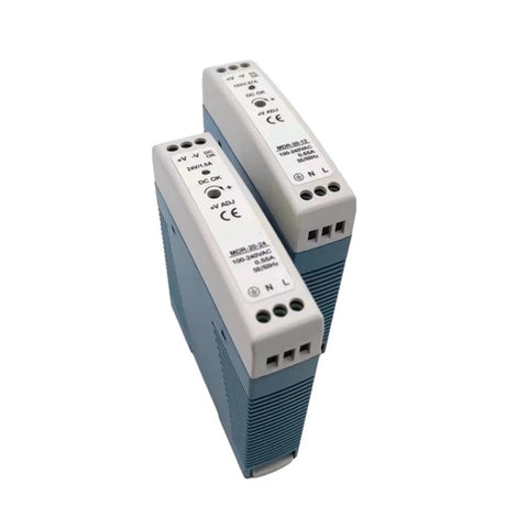 Rock Solid 20W DIN Rail Power Supply 12V To 24V For LED Lighting Industrial SMPS Switching Mode Module Plug And Play