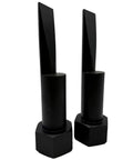 Pair Of 3/4 Inch Flange Alignment Pins In Black 4140 Steel Heat Treated For Heavy Duty Misalignment Fix, Rotating Pins