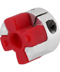 Flexible Spider Shaft Coupling For CNC Stepper Motors D20 L25 5mm To 8mm Bore Heavy Duty Coupler Connector, close-up view