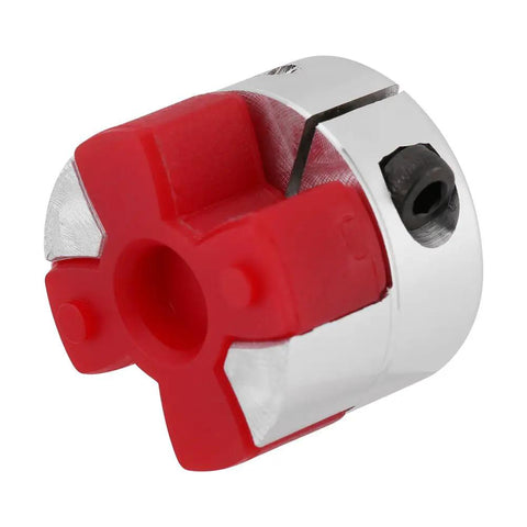 Flexible Spider Shaft Coupling For CNC Stepper Motors D20 L25 5mm To 8mm Bore Heavy Duty Coupler Connector, close-up view