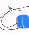 Red Tank Valve Protector Cap With Tie For Secure Valve Coverage Easy Clip On Protective Cap shown in blue with black tie