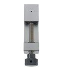 Versatile QGG50 Surface Grinder Toolmaker Vise With Integrated V-Grooves showing screw mechanism for secure clamping on CNC machines.