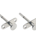 Rock Solid Metal Plunger Latches Heavy Duty Spring Load Door Catches Silver Finish No Sweat Install For Beds Cabinets And Furniture Built Tough Two Pack view, showcasing zinc-coated spring loaded design.
