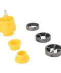 Topincn Electric Drill Pvc Threader Tap And Die Set For Plumbing with yellow and black tap sizes for pipe threading