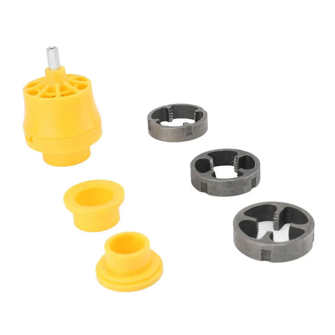 Topincn Electric Drill Pvc Threader Tap And Die Set For Plumbing with yellow and black tap sizes for pipe threading