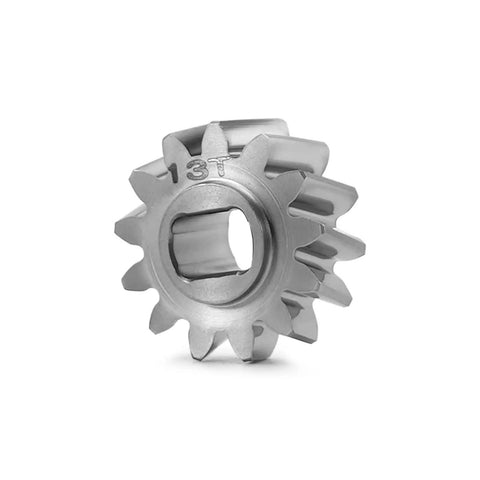 Front Axle Overdrive Gear Set 13T And 16T For Axial SCX30 RC Crawlers Stainless Steel Upgrade, 13T gear close-up view.