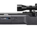 Komplete NCR N2 Powered.22 Caliber PCP Air Rifle With Disposable Nitrogen Cartridges For Precision Shooting, side view