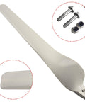 580mm Fiberglass Replacement Wind Turbine Blade For Small Turbines, Sturdy And Lightweight, Stable White FRP Blade For Outdoor Use