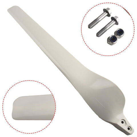 580mm Fiberglass Replacement Wind Turbine Blade For Small Turbines, Sturdy And Lightweight, Stable White FRP Blade For Outdoor Use