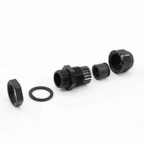 Waterproof Nylon Cable Glands Kit 40 Pcs Set With Eight Per Size Adjustable Wire Glands Joints For Outdoor And Industrial Use Fits PG7