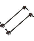 Beef Up 10 Piece Front Lower Suspension Kit With Control Arms Ball Joints Sway Bar Links Outer And Inner Tie Rod Bellows For Nissan Versa 2012 To 2019 And Micra 2015 To 2019, 2 black sway bar links