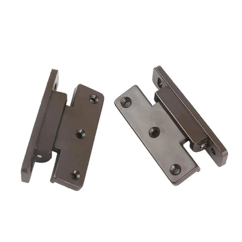 Hidden Flat Loaded Spring Hinge With No Slam Soft Close Damper For Wardrobe Cupboard Cabinet Doors, 2 Pack Side View