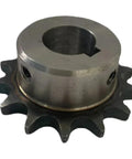 Durable 10T-25T Industrial Drive Sprocket Wheel Crafted From 45# Steel Chain Gear with 12mm keyway bore and 14mm pitch.