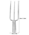 Three-Prong Fish Fork Beefed-Up Heavy Duty Steel Garden Tool For Fishing And Harvesting Ergonomic Handle Versatile Outdoor Fork