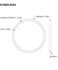 Diagram of 5mm Round Rubber Transmission Belt Pack Of 10 For Lite Duty Machinery And Small Motor Setups Quiet Vibration Dampening Drive