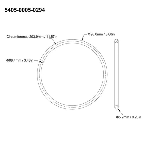 Diagram of 5mm Round Rubber Transmission Belt Pack Of 10 For Lite Duty Machinery And Small Motor Setups Quiet Vibration Dampening Drive