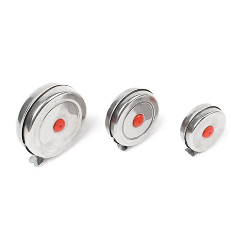 Top Shelf Stainless Steel Tape Measure For Woodworking And Diy Jobs With Dead On One Millimeter Accuracy, three sizes.