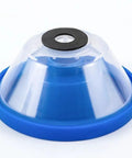 Drill Dust Cover Bowl For Electric Hammers And Impact Drills, Flexible Dust Shield, Universal Fit, Blue, Close-up View