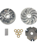 Heavy Duty GGC110 Variator Drive Face Pulley Assembly Fits Industrial Conveyor And Material Handling Systems With Cast Iron Housing For Smooth Variable Speed Power Transmission No Fuss, featuring metal components.