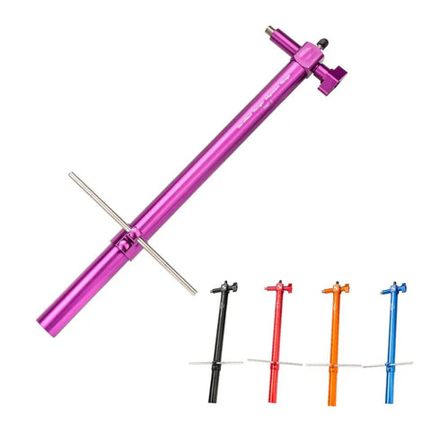 Bike Alignment Tool For Derailleur Hanger Alignment And Wheel Gap Gauge Pro Grade Aluminum Alloy Bicycle Repair Tool In Purple