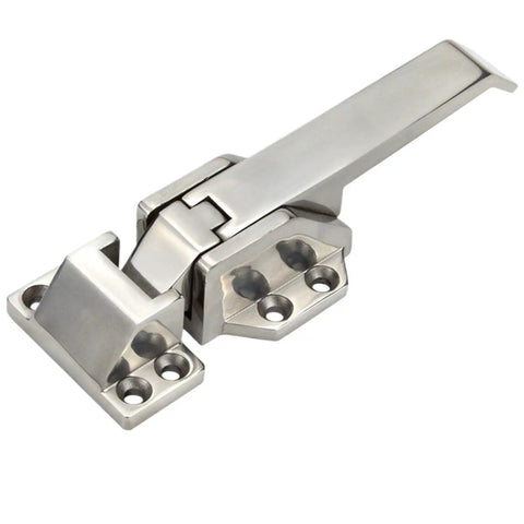 Durable 304 Stainless Steel Door Handle Lock Set For Drying Oven & Mechanical Equipment, heavy duty cabinet latch with sleek design.